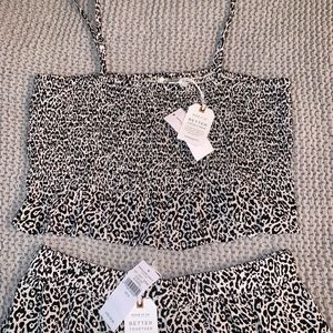 American Eagle Outfitters Dresses - NWT LEOPARD PRINT TWO PIECE SET American Eagle Outfitters Dresses - NWT LEOPARD PRINT TWO PIECE SET